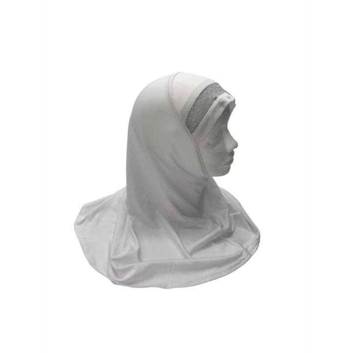 Hijab Enfant 3/8 ANS Blanc