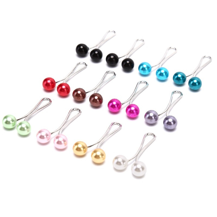 Pinces Hijab anti trou - Boite de 10 pièces - couleurs mélangées