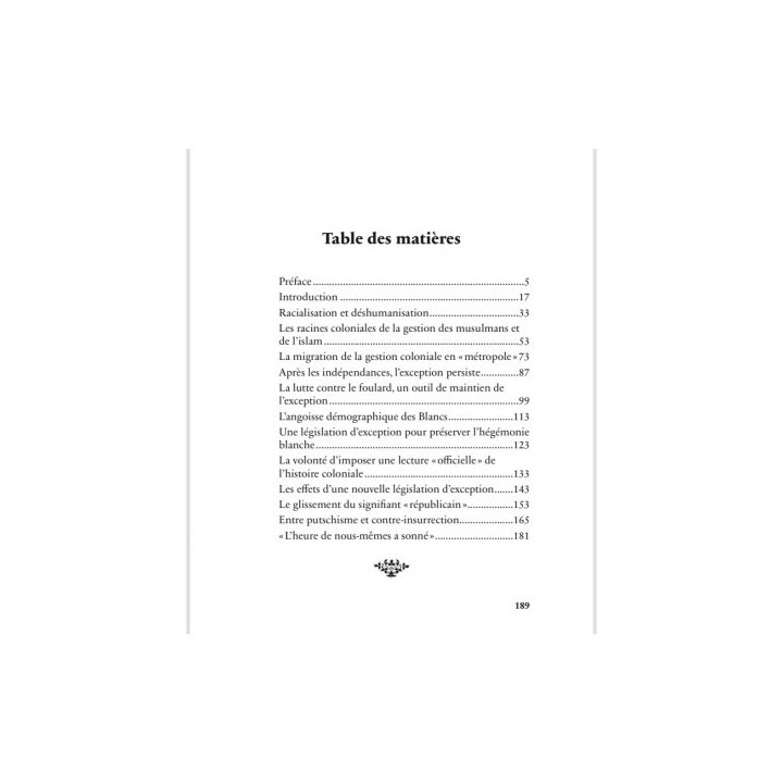 Réflexions sur le racisme systémique et l'exception coloniale Youssef Girard éditions Héritage