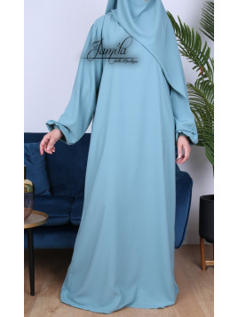 Abaya Simple vert émeraude...