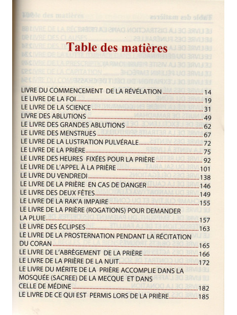 Le Petit Sahîh Al-Boukhârî (Arabe/Français)