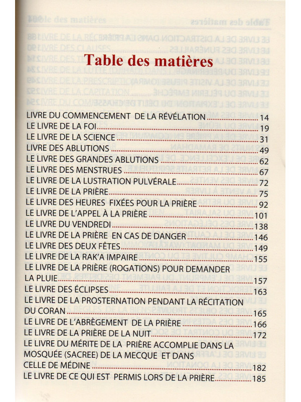 Le Petit Sahîh Al-Boukhârî (Arabe/Français)