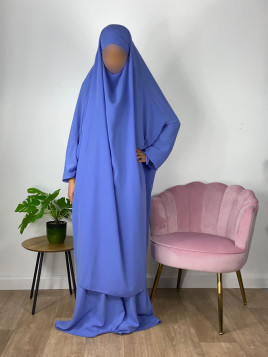 Jilbab 2 pièces Bleu Violet...