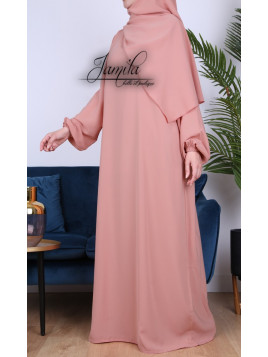 Abaya Simple Rose nudé 2313...