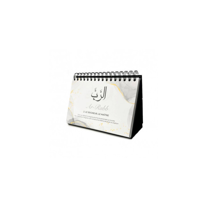 99 noms d'Allah - Calendrier chevalet noir - Editions al-hadith
