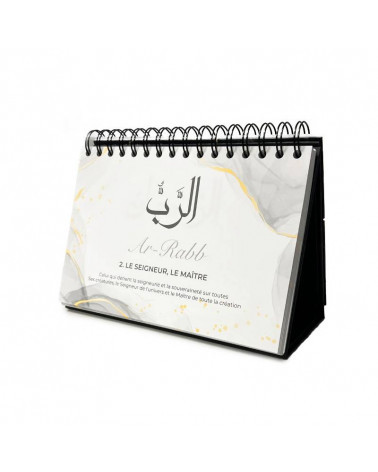 99 noms d'Allah - Calendrier chevalet noir - Editions al-hadith