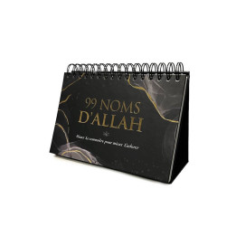 99 noms d'Allah - Calendrier chevalet noir - Editions al-hadith