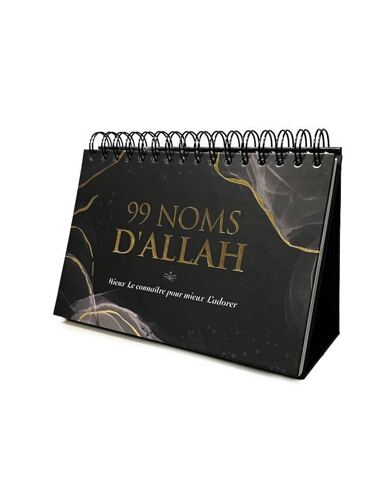 99 noms d'Allah - Calendrier chevalet noir - Editions al-hadith