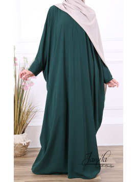 Abaya papillon Vert sapin...