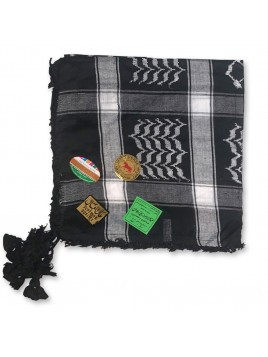 Keffieh - Shemagh noir et...