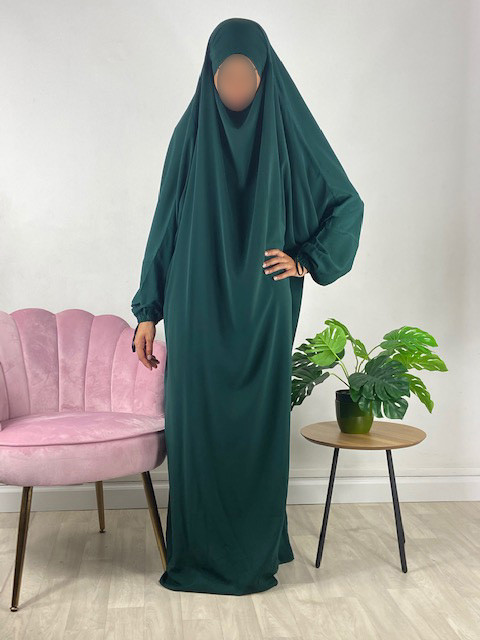 Jilbab 1 Pièce  - Bordeaux 162-  Wool Peach - El Bassira