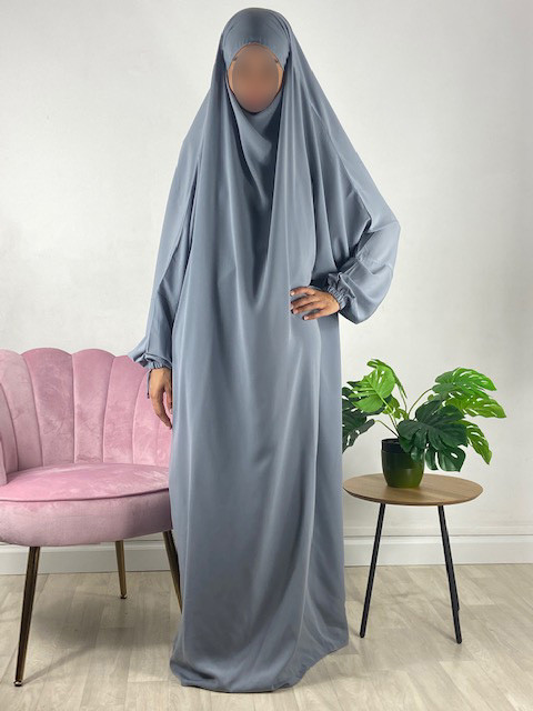 Jilbab 1 Pièce  - Bordeaux 162-  Wool Peach - El Bassira