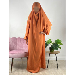 Jilbab 1 Pièce  - Bordeaux 162-  Wool Peach - El Bassira