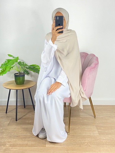 Hijab Soie de Médine - Blanc