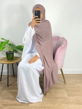 Hijab soie de médine Taupe