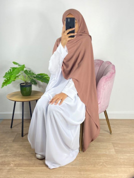 Hijab soie de médine brun...