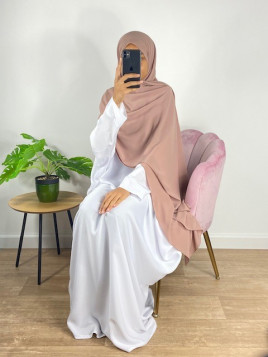 Hijab soie de médine taupe...