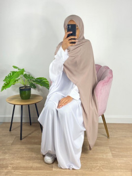 Hijab soie de médine taupe...