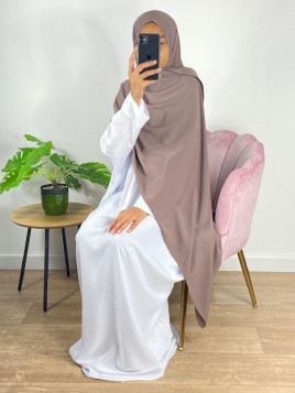 Hijab soie de médine taupe...