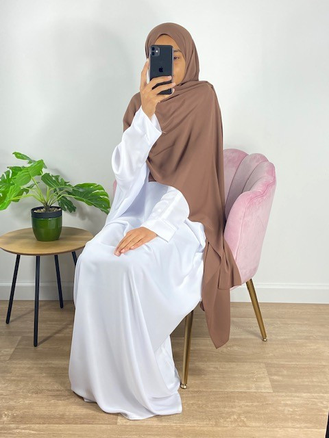 Hijab Soie de Médine - Blanc