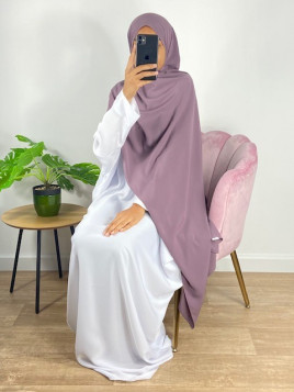 Hijab soie de médine violet...