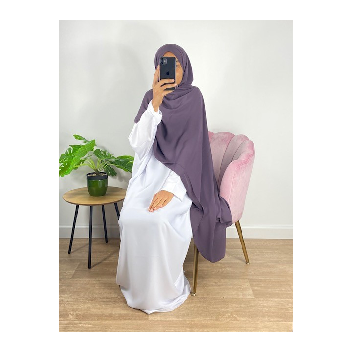 Hijab Soie de Médine - Blanc