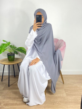 Hijab soie de médine gris...