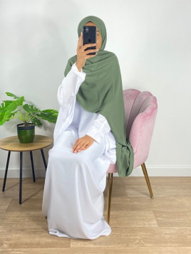 Hijab soie de médine vert...