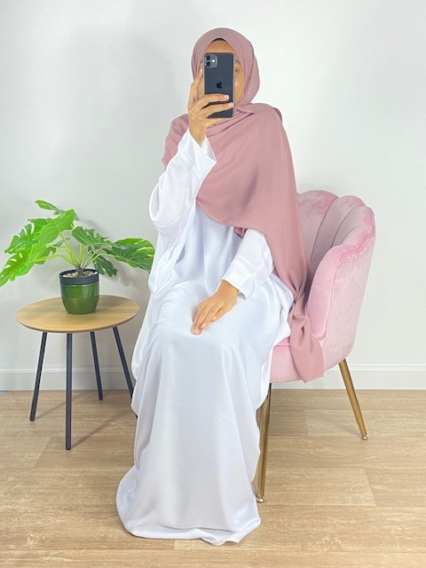 Hijab Soie de Médine - Blanc