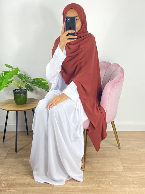 Hijab Soie de Médine - Blanc