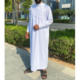 Qamis Saoudien Blanc - Coton