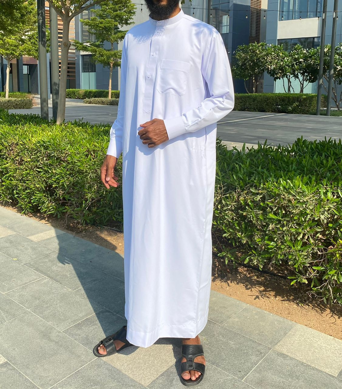 Qamis Saoudien Blanc - Coton