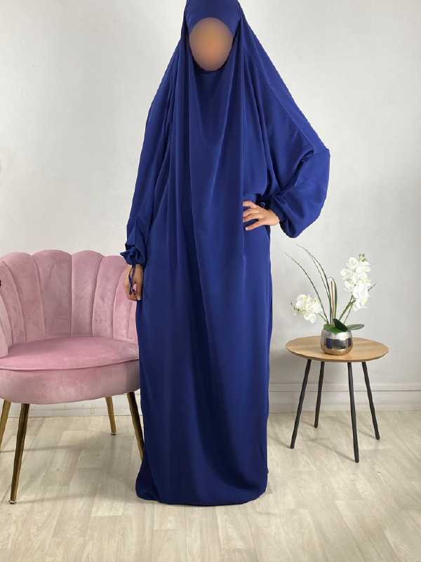 Jilbab 1 Pièce bleu foncé 96 - El Bassira