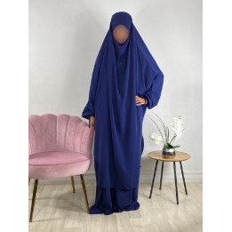 Jilbab 2 pièces Bleu foncé 96 - El bassira