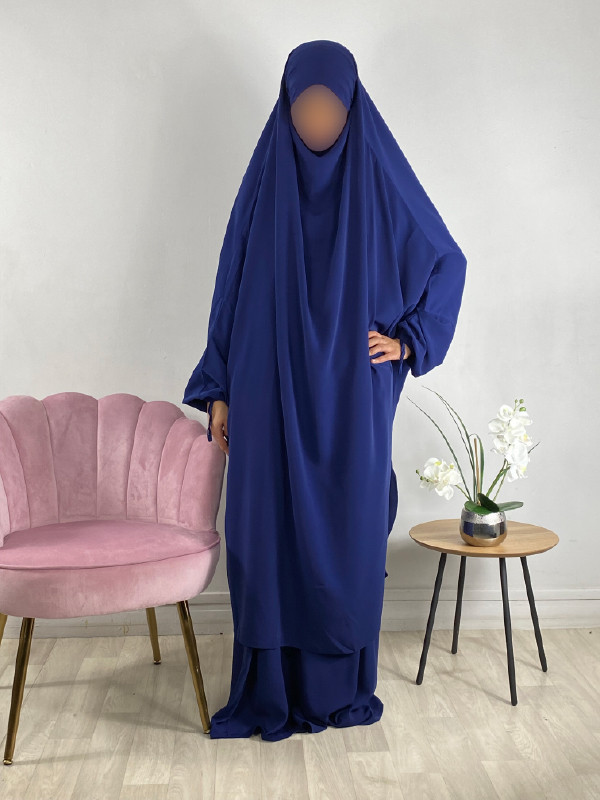 Jilbab 2 pièces Bleu foncé 96 - El bassira