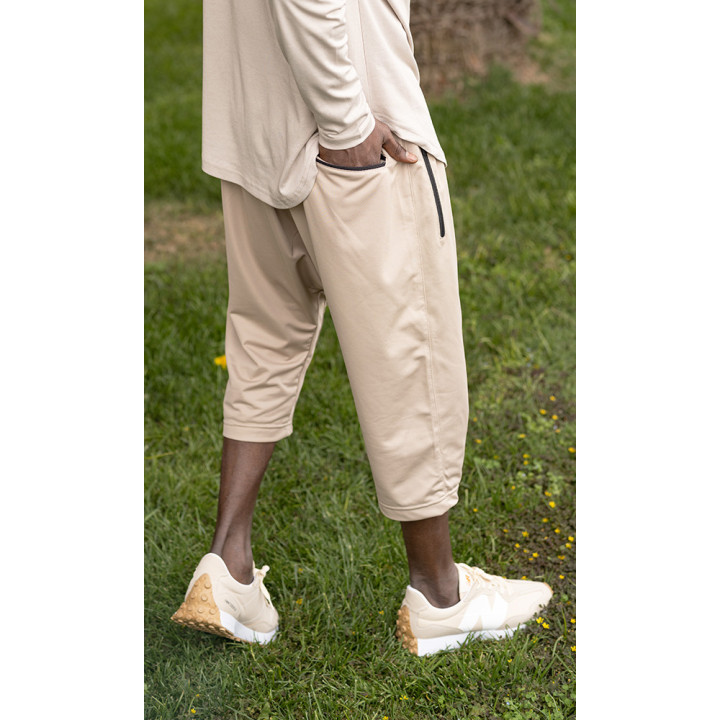 Sarouel Pantacourt Léger - Beige - Qabail
