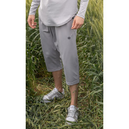 Sarouel Pantacourt Léger - Gris clair - Qabail