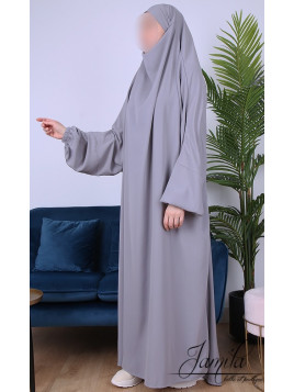 Jilbab 1 Pièce Gris clair...