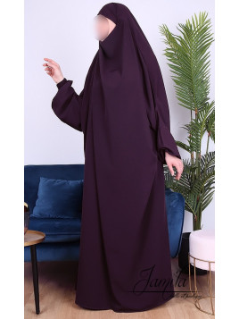 Jilbab 1 Pièce Prune 294-...