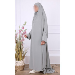 Jilbab 1 Pièce Kaki clair 2309 - Microfibre - Jamila
