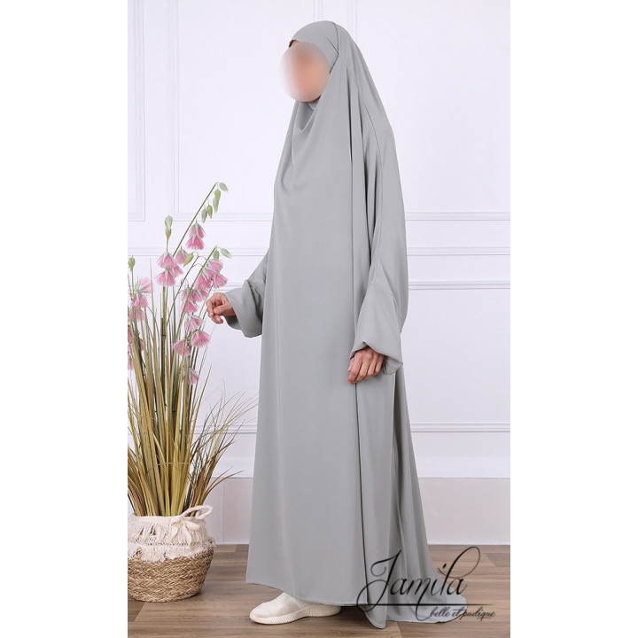 Jilbab 1 Pièce Kaki clair 2309 - Microfibre - Jamila
