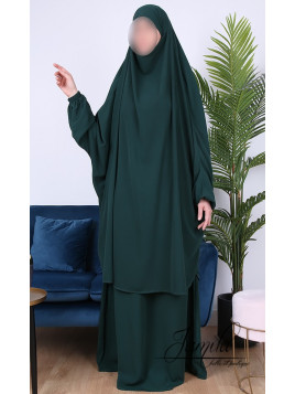 Jilbab 2 pièces jupe Vert...