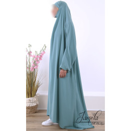 Jilbab 1 Pièce Emeraude 2312/2566 - Microfibre - Jamila