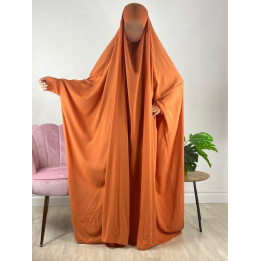 Jilbab 1 pièce saoudien A0S Ambre 154/156 - wool peach - El Bassira