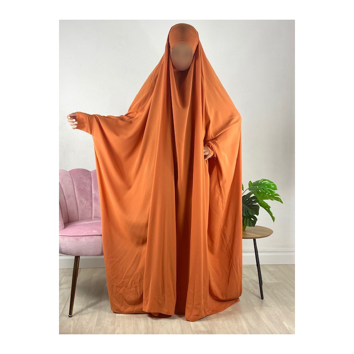Jilbab 1 pièce saoudien A0S Ambre 154/156 - wool peach - El Bassira