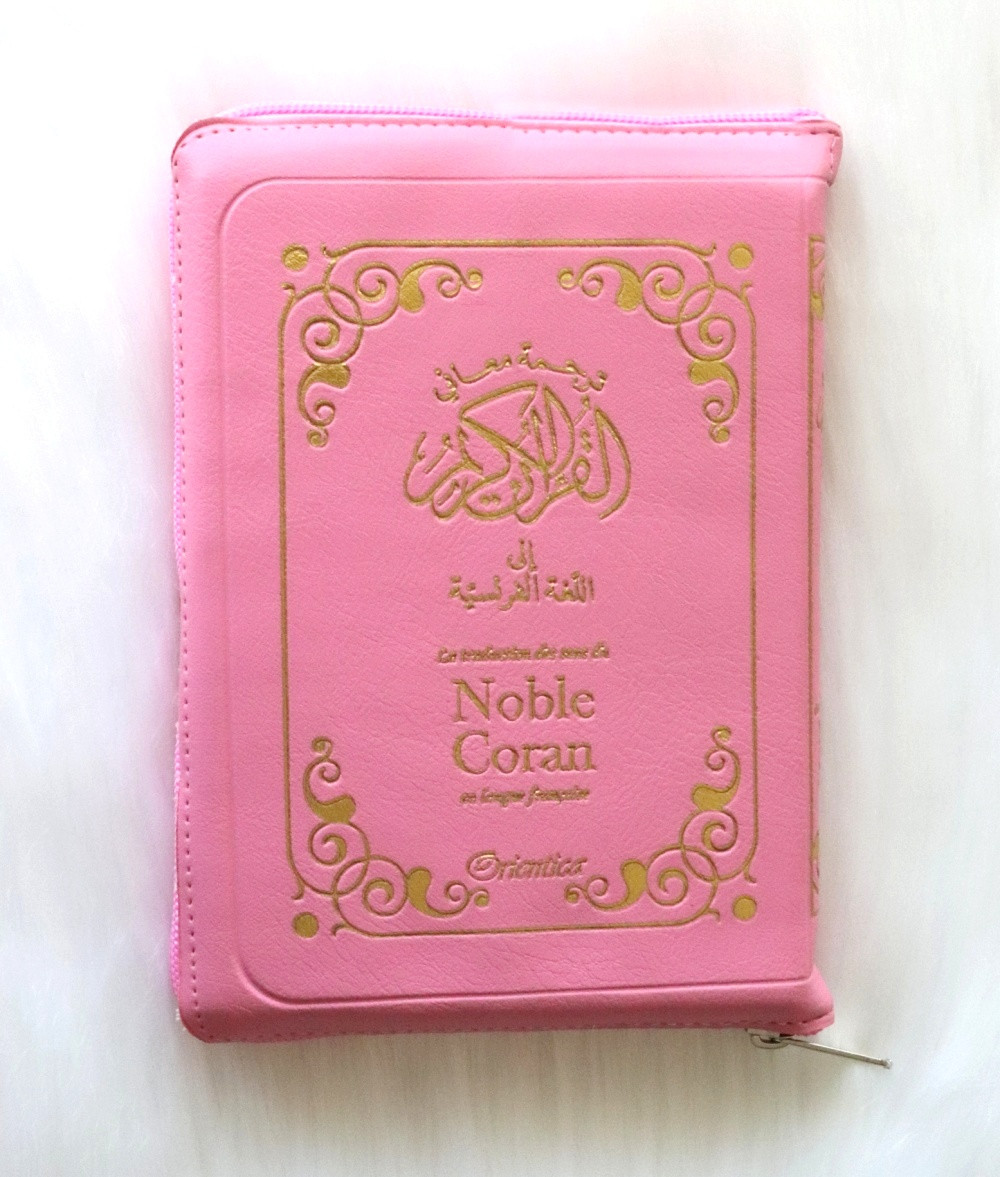 Noble Coran en français - (Fermeture zip) - Rose - Editions Orientica