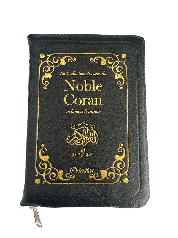 Noble Coran en français - (Fermeture zip) - Noir - Editions Orientica