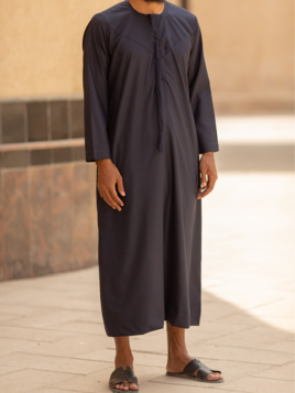 Qamis Emirati Bleu Marine -...