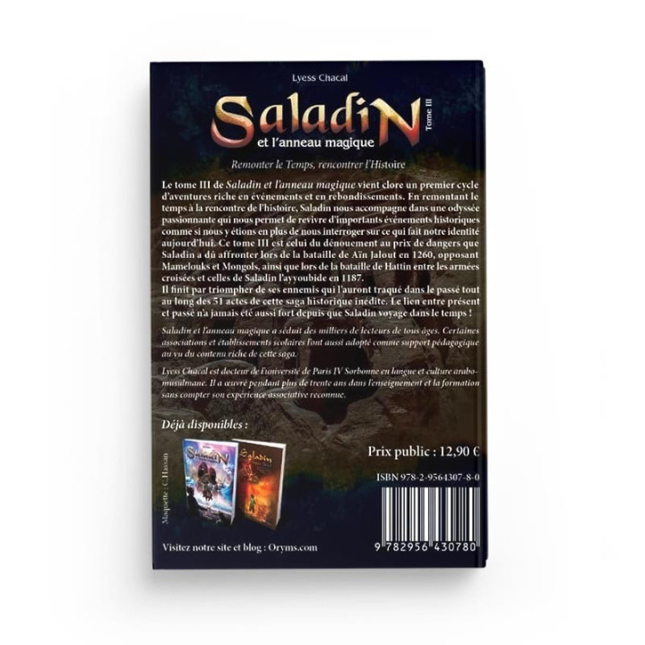 Saladin et l’Anneau Magique - Tome 3 - Remonter le Temps, rencontrer l’Histoire