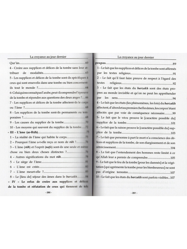 La Croyance au Jour Dernier